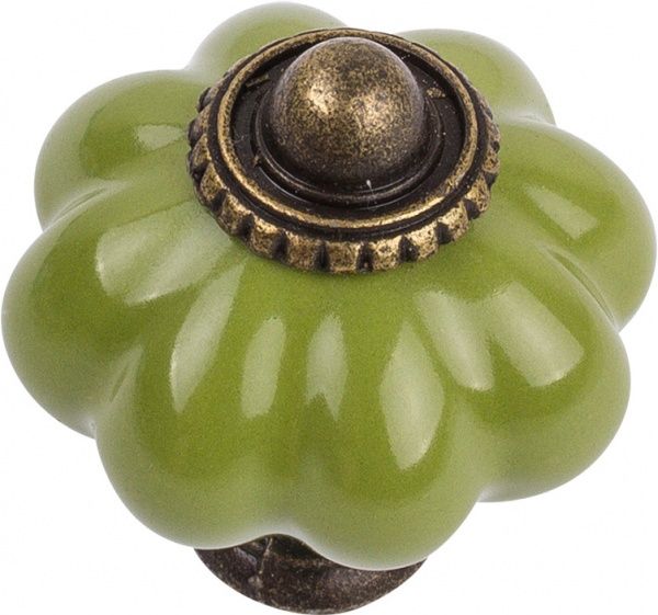 Меблева ручка 31476 антична бронза/темно-оливковий Ferro Fiori CR 9150.34