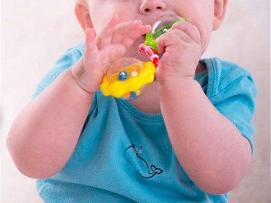 Игрушка-погремушка Bebelino гантелька