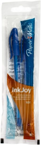 Набір ручок кулькових Paper Mate з ковпачком Ink Joy 100 сині 2 шт. S0957240 
