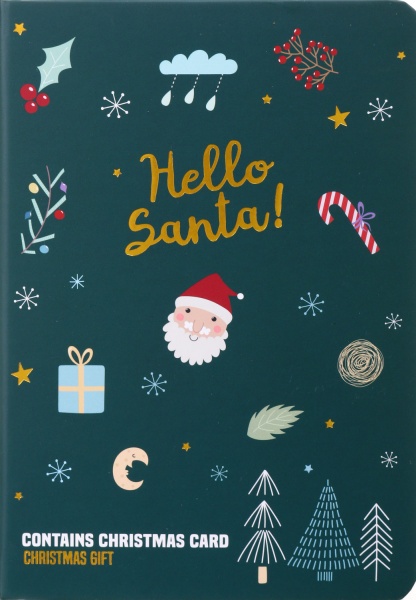 Набор канцелярский Hello santa зеленый 