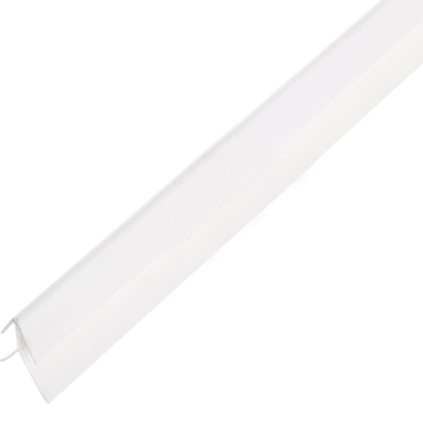 Профіль монтажний ПВХ кут зовнішній EP001 білий глянець