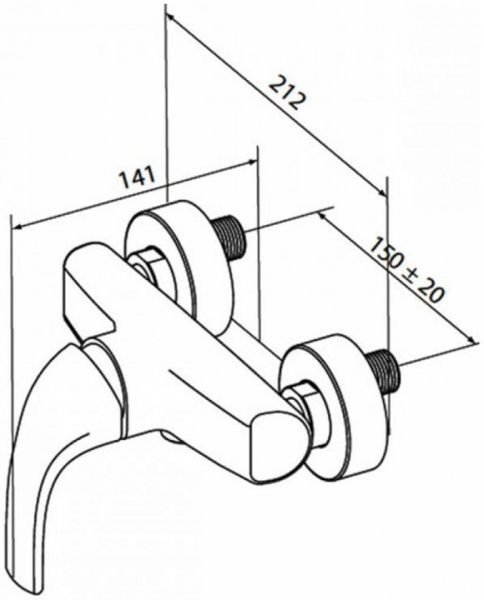 Смеситель для душа AM PM Sense F7520000
