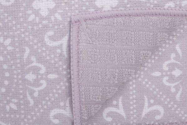 Коврик для сушки посуды 38х50 см двусторонний сиреневый UP! (Underprice)