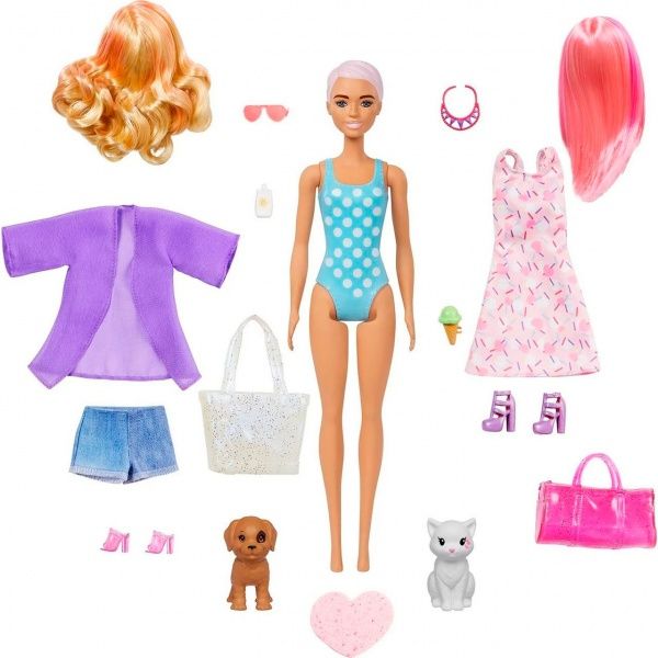 Кукольный набор Barbie яркое превращение день/ночь GPD54