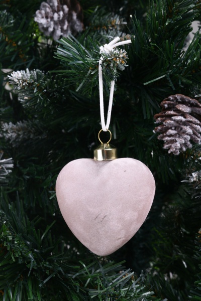 Декорация-подвеска сердце 8 см в ассортименте