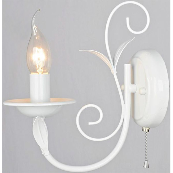 Бра Victoria Lighting Dolores/AP1 1x40 Вт E14 белый