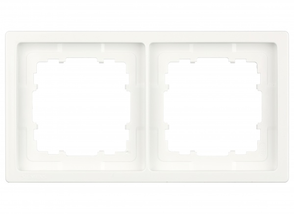 Рамка двойная Siemens Style белый полярный 5TG13220WH
