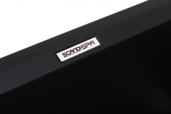 Мийка для кухні ScandiSPA Straight 780 чорна з сифоном 