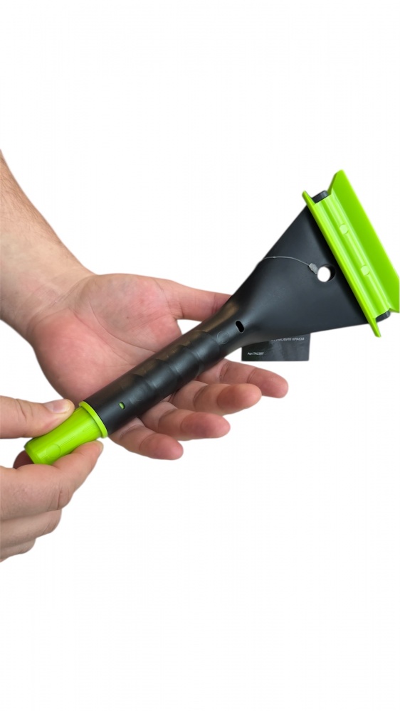 Щетка со скребком TIMEAUTO 3 в 1 раскладная, с резиновым краем