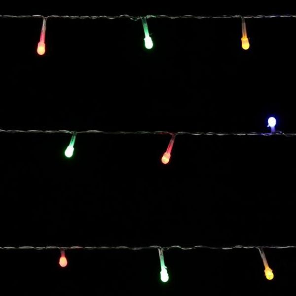 Гирлянда линейная LED 40 ламп 4 м белая разноцветная