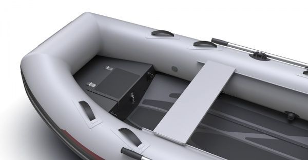 Лодка Aquaspirit Spirit S350 серый с красными вставками