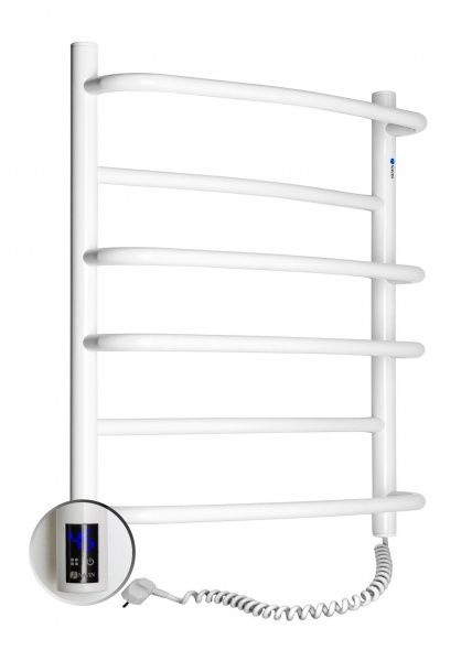 Полотенцесушитель электрический NAVIN Омега 530х600 Sensor правый белый 12-015033-5360