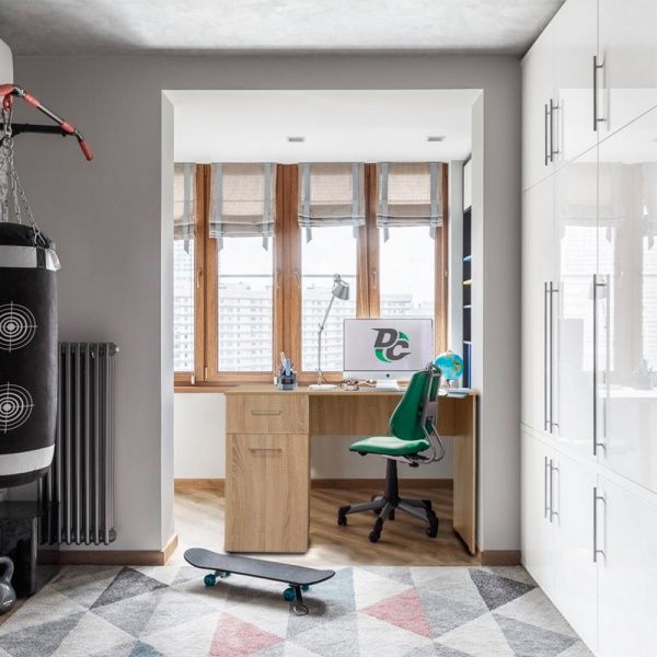 Стол письменный Ганза 1100x750x550 дуб сонома 