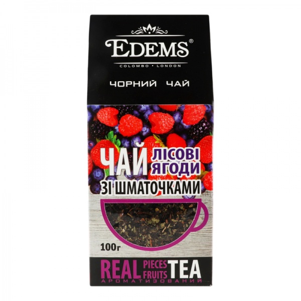 Чай черный Edems лесные ягоды 100 г 