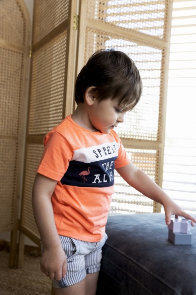 Футболка для хлопчиків Dirkje р.110 яскраво-рожевий V42524-35 