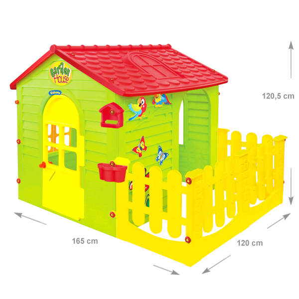 Игровой домик Mochtoys с террасой 165x120x120,5 см