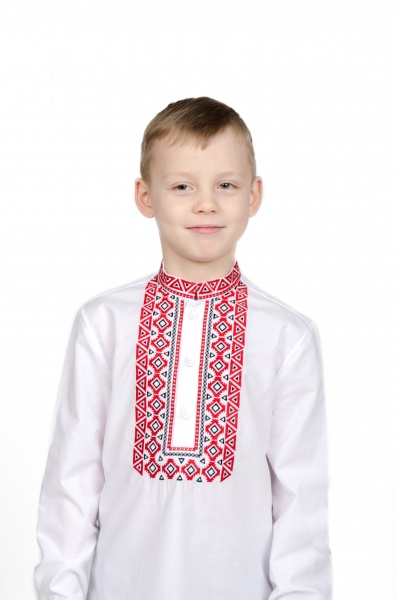 Вишиванка для хлопчиків Едельвіка р.110 білий 367-21/09 