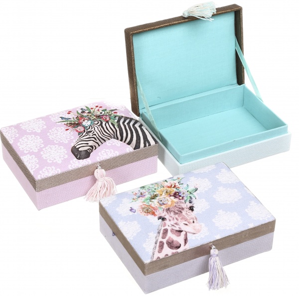 Набор ящиков декоративных Crazy Animals 18x13x5cm, 3 шт. HOFF