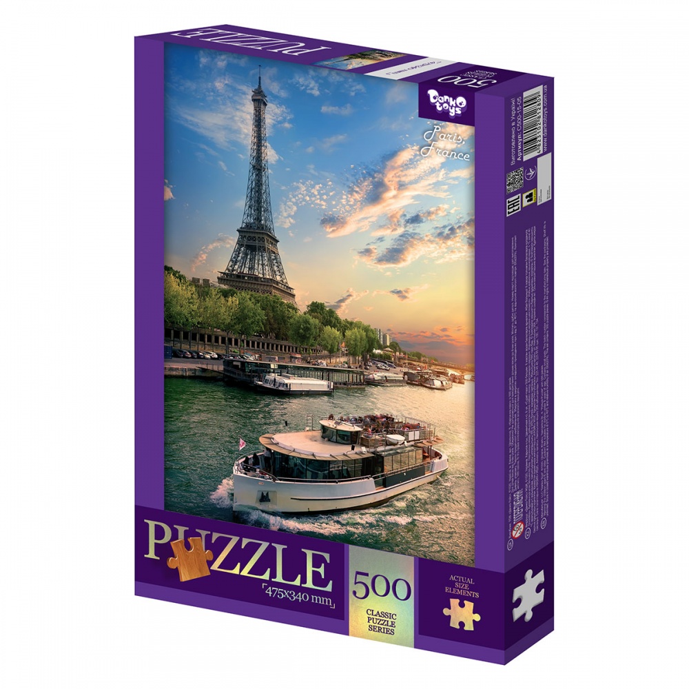 Пазлы Danko Toys 500 элементов №5 Paris France С500-15-05