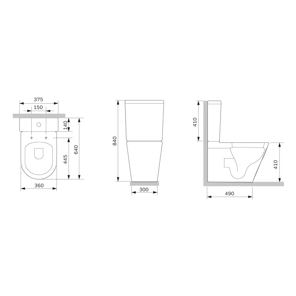 Унітаз-компакт AM.PM Func Rimless CFA8600SC безобідковий з сидінням мікроліфт