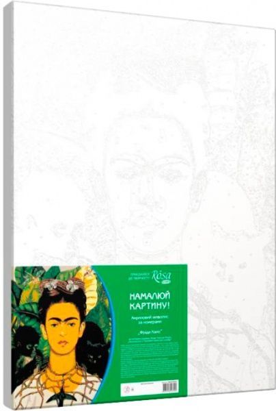 Набір, техніка акриловий живопис за номерами Фріда Кало Rosa Start 