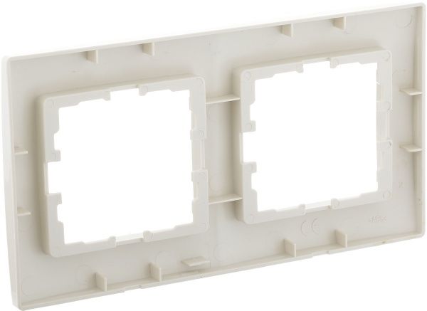 Рамка двомісна UP! (Underprice) One Plus горизонтальна крем 706-0300-147