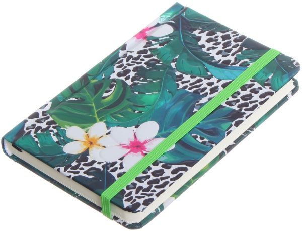 Книга для нотаток Леопард в джунглях 3Д ефект А6 96 аркушів