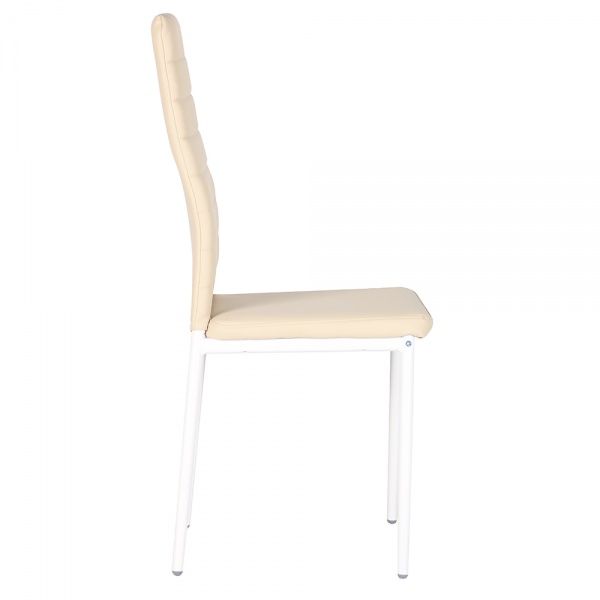 Стілець обідній AMF Art Metal Furniture Сіті Неаполь N-17 молочний/бежевий