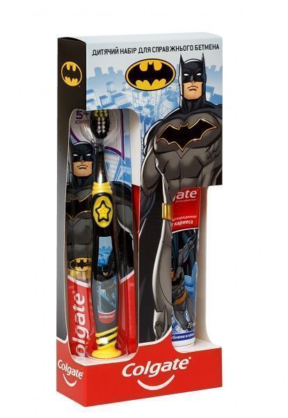 Дитячий косметичний набір для хлопчика Colgate для справжнього Бетмена 6+
