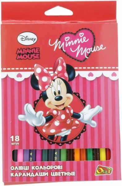 Олівці кольорові Minnie Mouse шестигранні Olli