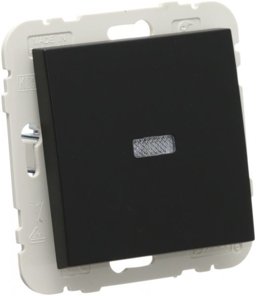 Вимикач одноклавішний Efapel Logus з підсвіткою 10 А 250В чорний 21012 TPM