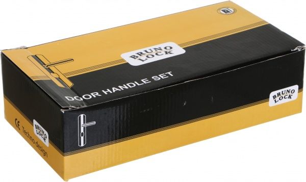 Замок врезной с ручками Bruno BR-55 сувальдный 55 мм коричневый