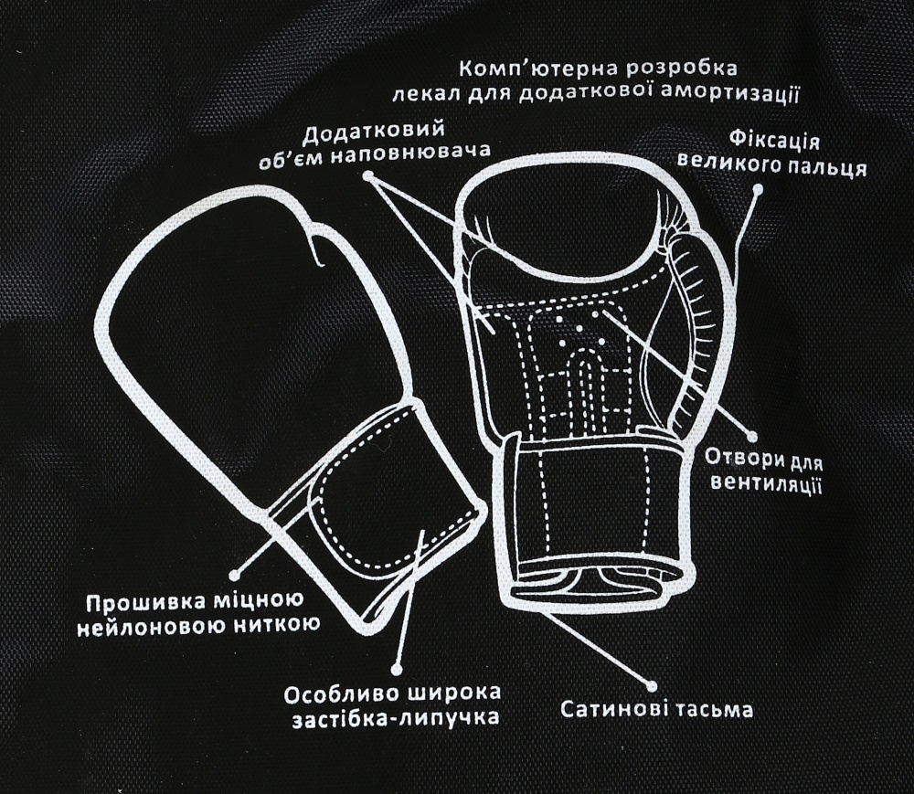 Боксерские перчатки MaxxPro AVG-616 Black vynil-06 р. 6 6 ozoz Black vynil-06 черный