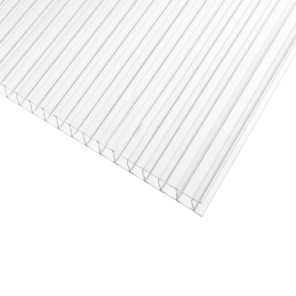 Поликарбонат сотовый Solidprof СПК UV Титан Х 10 мм 1050x3000 мм прозрачный