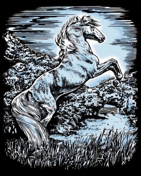 Набір для творчості Sequin Art ARTFOIL SILVER Stallion