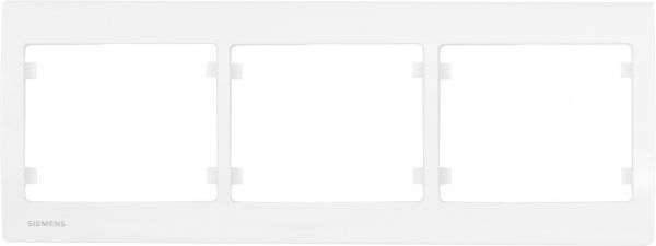 Рамка трехместная Siemens IRIS горизонтальная белый G-S18003