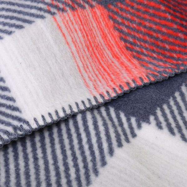 Плед check red 150x200 см сірий Sesli Tekstil 