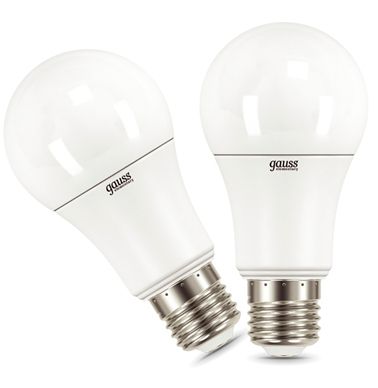 Лампа светодиодная Gauss Elementary 2 шт./уп. 12 Вт A60 матовая E27 220 В 4100 К 23222P 