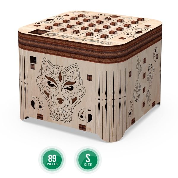 Деревянный 3D-конструктор Mr.Playwood шкатулка «Тайна тигра» 10606