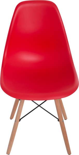 Стілець обідній Style 530x465x830 мм Red червоний/бук