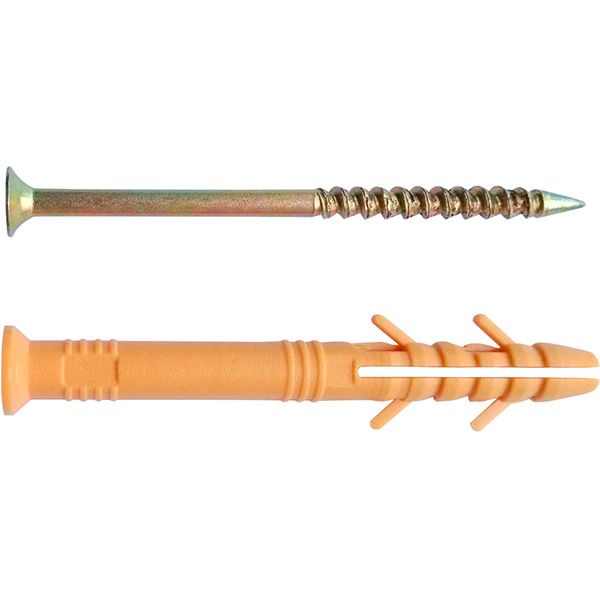 Дюбель 6x80 мм 100 шт. с ударным шурупом нейлон Expert Fix