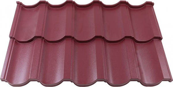 Металлочерепица Тайл Модерн тип 1, 195х0,72 м RAL 3005