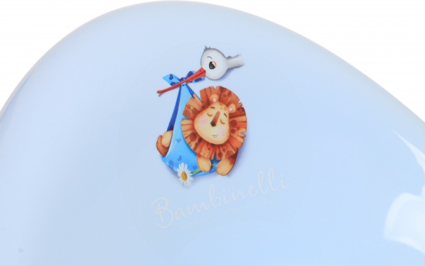 Горшок Bambinelli детский с резинкой голубой 35x30x23 см