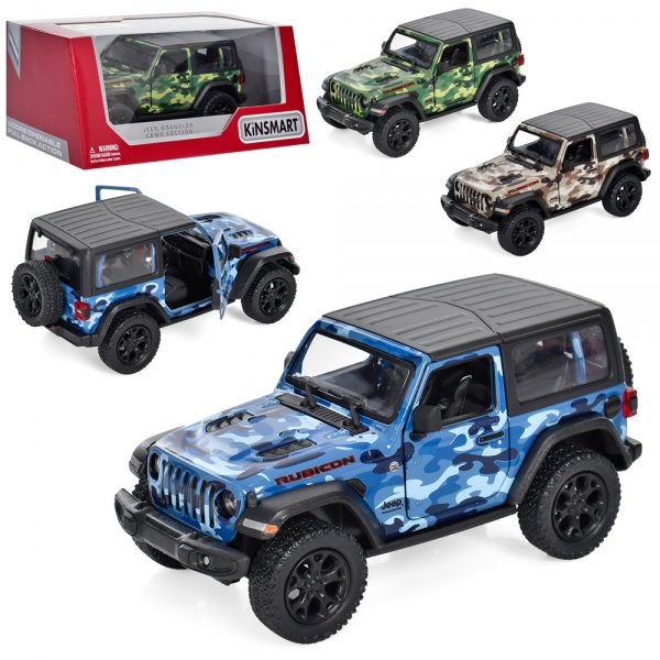Автомобиль Kinsmart Jeep Wrangler Military KT5420WB
