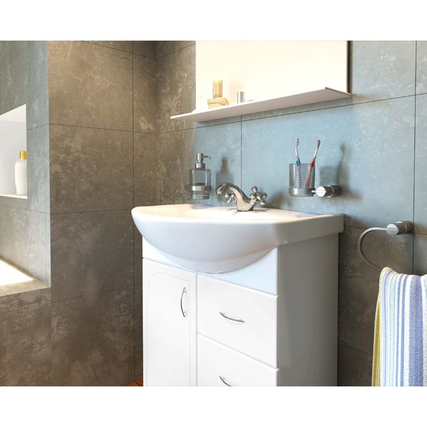 Тумба с умывальником Аква-Родос Оптима 70 см белая