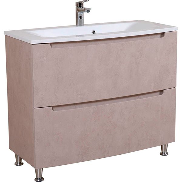 Тумба напольная Aqua Rodos HeadWay 100 см бетон бежевый под умывальник из искусственного камня 100