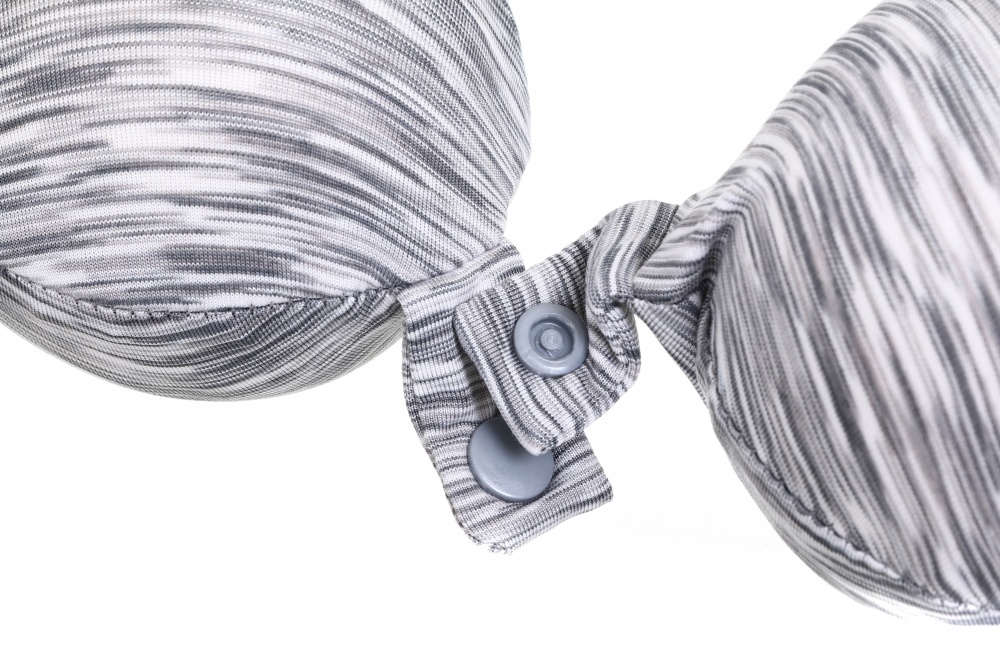 Подушка для подорожей Snaky Luna 27x29 см сірий