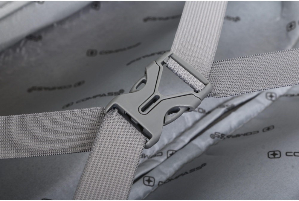 Чемодан Compass №XY007 S 36 л капучино 49x35x21 см