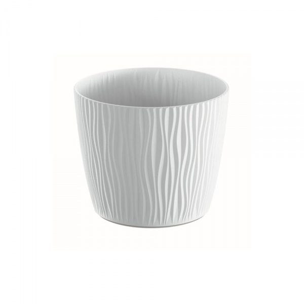 Горщик для квітів Prosperplast SANDY 110 мм круглий 1,06л білий (26392-449) 