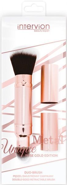 Кисточка для макияжа Inter-Vion 498897 двусторонняя 